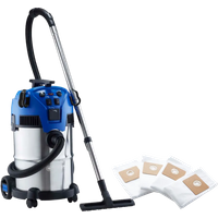 Aanbieding Nilfisk Multi II 30 T VSC Inox + Nilfisk Stofzak voor Multi II (4x) - bouwstofzuigers