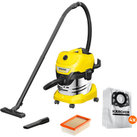 Aanbieding Karcher WD 5 S V-25/5/22 + stofzuigerzakken (4x) - bouwstofzuigers
