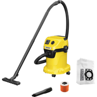 Aanbieding Karcher WD 3 P V-17/4/20 + Karcher Stofzuigerzak voor WD 2 Plus / WD 3 (4x) - bouwstofzuigers