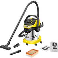 Aanbieding Karcher WD 5 P S V-25/5/22 + Karcher Stofzuigerzak voor WD 4/5/6 (4x) - bouwstofzuigers