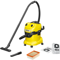 Aanbieding Karcher WD 4 V-20/5/22 + Karcher Stofzuigerzak voor WD 4/5/6 (4x) - bouwstofzuigers